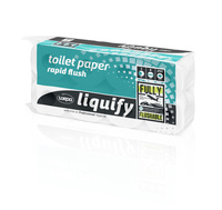 Papier toaletowy LIQUIFY 250 listków, 3 warstwy, SZYBKOROZPUSZCZALNY